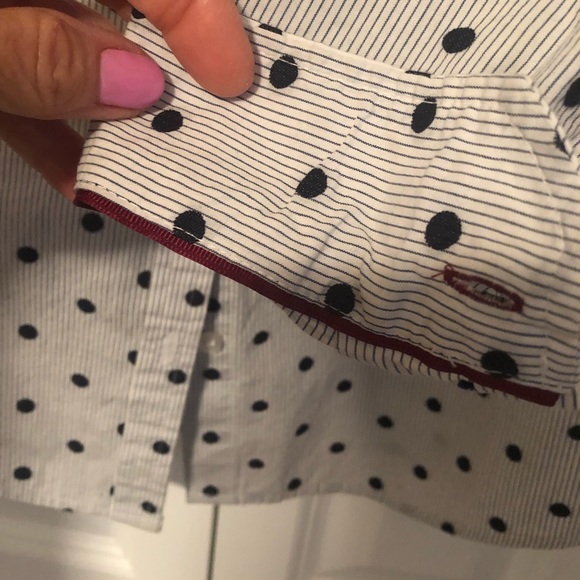 Charter Club Button Down Blouse - Picture 3 of 5